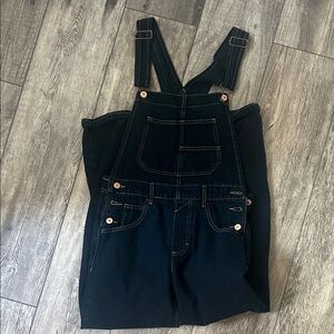 Free People Ziggy Dark Denim Overalls